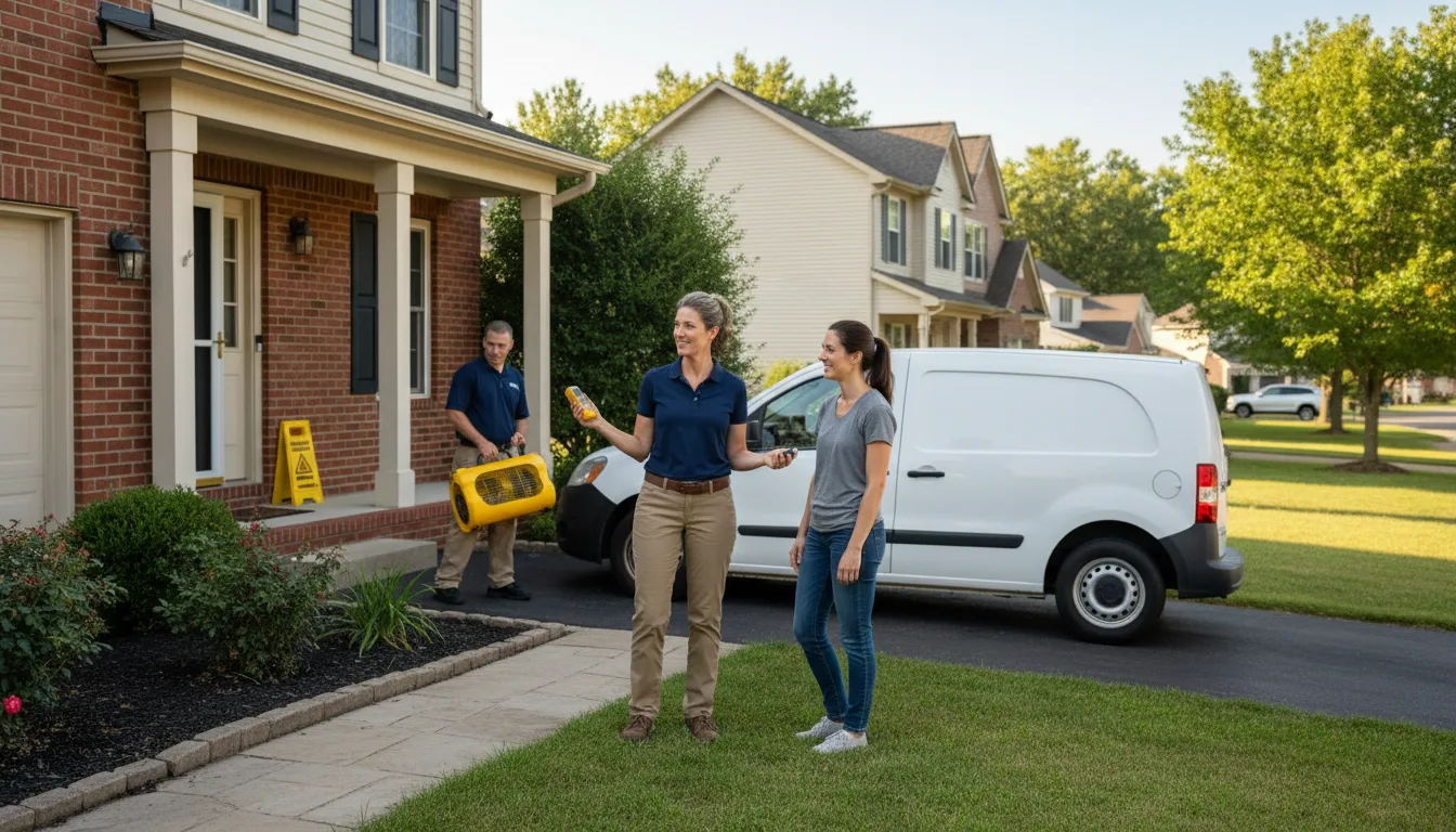 Residential water damage restoration in Palmyra, PA